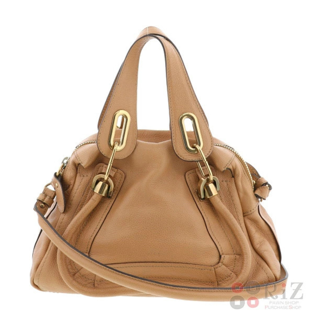 CHLOE Paraty Bag Shoulder Messenger Brown